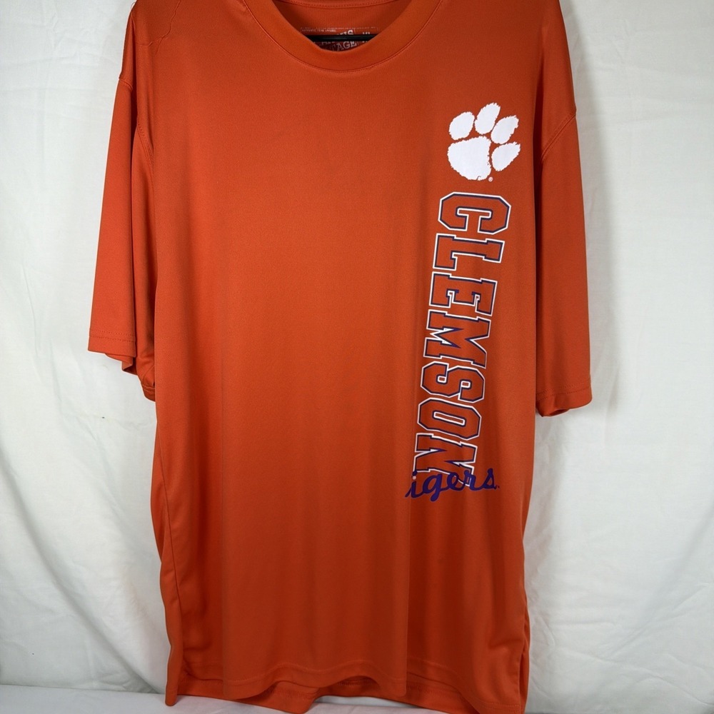 Campus Heritage Clemson Tigers T-Shirt Men's XL Orange NCAA Graphic Athletic Tee